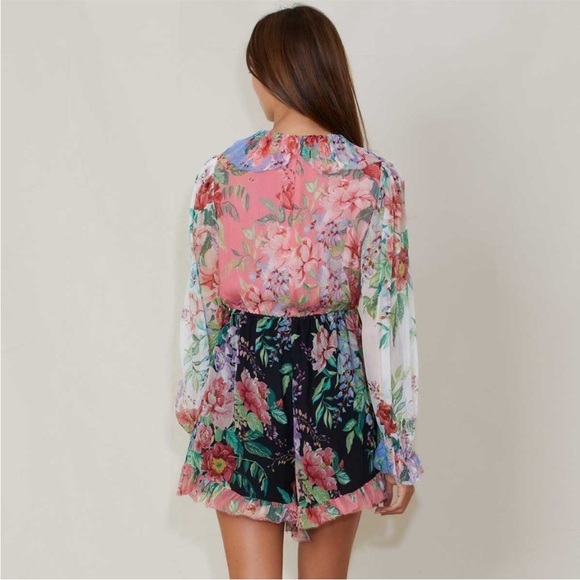 Zimmermann Bellitude Flutter Playsuit in Spliced size 0 - Picture 8 of 12